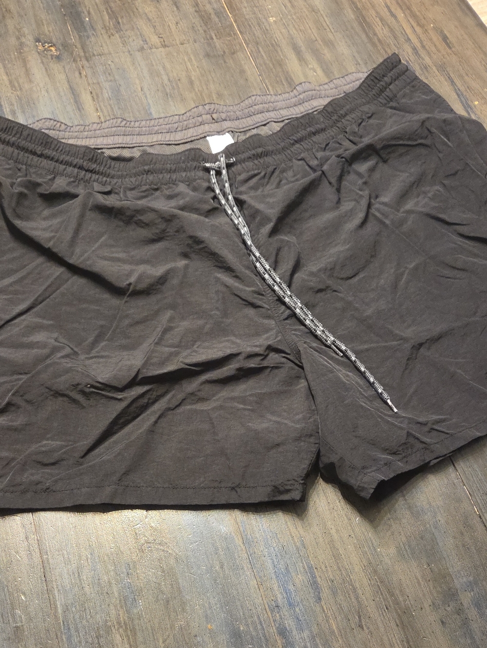 Merona Black Men's Swim Shorts with Grey Mesh Lining